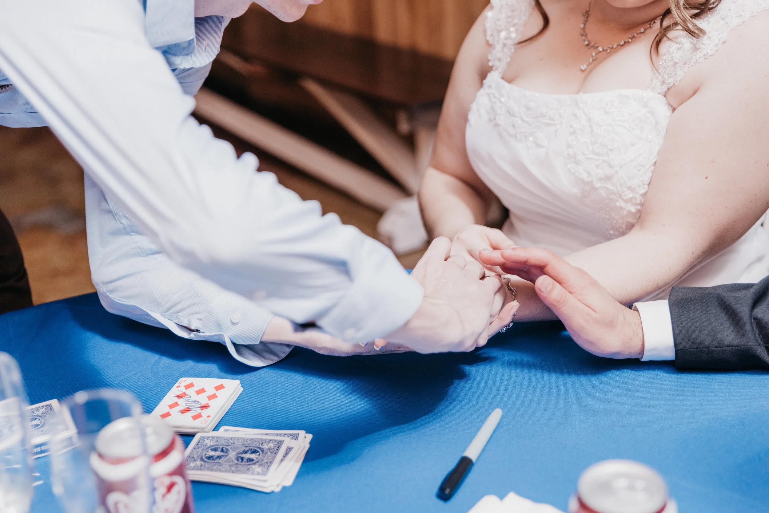 Guest reaction at a Houston wedding